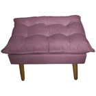Puff Decorativo Para Sala De Estar Opala Suede Lilás - Montan