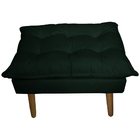 Puff Decorativo Para Sala De Estar Opala Suede Verde - Montan