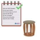 Puff Decorativo Para Sala De Estar Paris Assento Areia