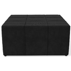 Puff Decorativo Para Sala De Estar Quadrado Milano 90x90cm W0