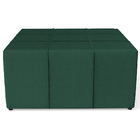 Puff Decorativo Para Sala De Estar Quadrado Milano 90x90cm W0