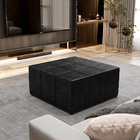 Puff Decorativo Para Sala De Estar Quadrado Milano 90x90cm W0