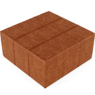 Puff Decorativo Para Sala De Estar Quadrado Milano 90x90cm W0