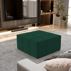 Puff Decorativo Para Sala De Estar Quadrado Milano 90x90cm W0