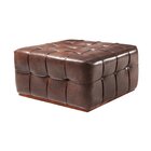 Puff Decorativo Para Sala De Estar San Paollo Marrom Café