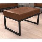 Puff Decorativo Para Sala Ibati Courino Montana Whisky