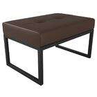 Puff Decorativo Para Sala Ibati Sintetico Marrom