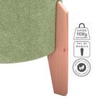 Puff Decorativo Para Sala Luxo 44x44 Cm Boucle Milani Store