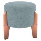 Puff Decorativo Para Sala Luxo 44x44 Cm Boucle Milani Store