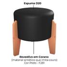 Puff Decorativo Para Sala Luxo 44x44 Cm Corano Milani Store