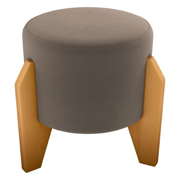 Puff Decorativo Para Sala Luxo 44x44 Cm Veludo Milani Store