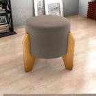 Puff Decorativo Para Sala Luxo 44x44 Cm Veludo Milani Store