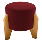 Puff Decorativo Para Sala Luxo 44x44 Cm Veludo Milani Store