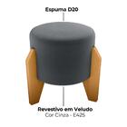 Puff Decorativo Para Sala Luxo 44x44 Cm Veludo Milani Store