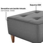 Puff Decorativo Para Sala Piva 62x52 Cm Milani Store