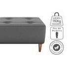 Puff Decorativo Para Sala Piva 62x52 Cm Milani Store