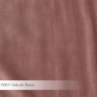 Puff Decorativo Pés Aço Preto Reji Veludo Rosa - Gran Belo