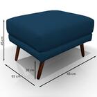 Puff Decorativo Pes Palito 2463 Veludo Joly Graz