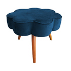 Puff Decorativo Pés Palito Aurora Veludo - Estopar - Veludo A