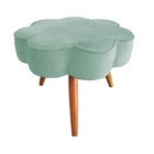 Puff Decorativo Pés Palito Aurora Veludo - Estopar - Veludo A
