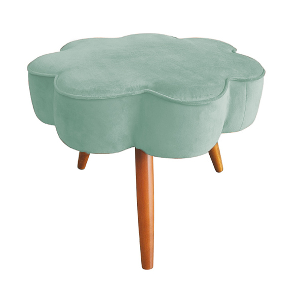 Puff Decorativo Pés Palito Aurora Veludo - Estopar - Veludo A