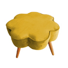 Puff Decorativo Pés Palito Aurora Veludo - Estopar - Veludo M