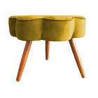 Puff Decorativo Pés Palito Aurora Veludo - Estopar - Veludo M