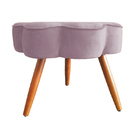 Puff Decorativo Pés Palito Aurora Veludo - Estopar - Veludo R