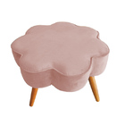 Puff Decorativo Pés Palito Aurora Veludo - Estopar - Veludo R