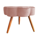 Puff Decorativo Pés Palito Aurora Veludo - Estopar - Veludo R
