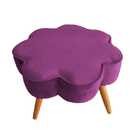 Puff Decorativo Pés Palito Aurora Veludo - Estopar - Veludo R