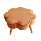 Puff Decorativo Pés Palito Aurora Veludo - Estopar - Veludo T