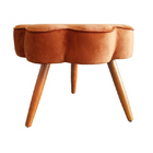 Puff Decorativo Pés Palito Aurora Veludo - Estopar - Veludo T