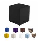 Puff Decorativo Quadrado Couro Sortidos