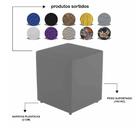 Puff Decorativo Quadrado Couro Sortidos