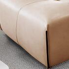 Puff Decorativo Quadrado Filadélfia T02 Couro Matte Nude