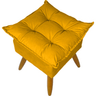 Puff Decorativo Quadrado Para Sala Quarto Penteadeira Recepçã