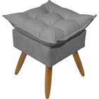 Puff Decorativo Quadrado Para Sala Quarto Penteadeira Recepçã