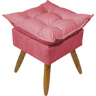 Puff Decorativo Quadrado Para Sala Quarto Penteadeira Recepçã