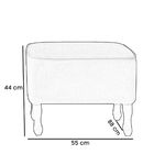 Puff Decorativo Recepção Sala De Estar Zoe Suede Cinza