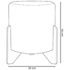 Puff Decorativo Redondo Confortável Para Sala Quarto Penteade