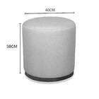 Puff Decorativo Redondo Itália Creme