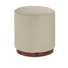 Puff Decorativo Redondo Itália Linho Francês