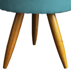 Puff Decorativo Redondo Para Sala Quarto Penteadeira Pé Palit