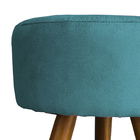 Puff Decorativo Redondo Para Sala Quarto Penteadeira Pé Palit