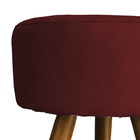 Puff Decorativo Redondo Para Sala Quarto Penteadeira Pé Palit