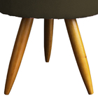 Puff Decorativo Redondo Para Sala Quarto Penteadeira Pé Palit