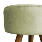 Puff Decorativo Redondo Para Sala Quarto Penteadeira Pé Palit