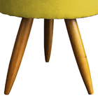 Puff Decorativo Redondo Para Sala Quarto Penteadeira Pé Palit