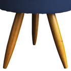 Puff Decorativo Redondo Para Sala Quarto Penteadeira Pé Palit